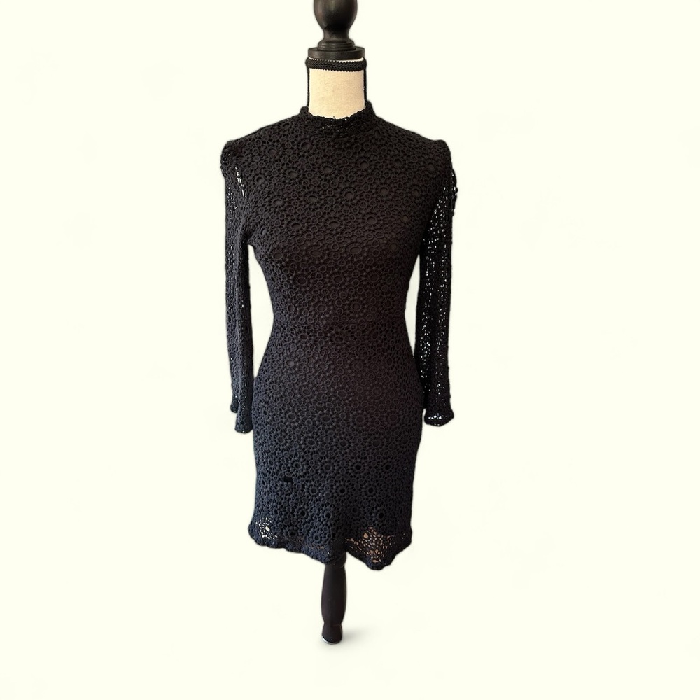 Urban Outfitters Black Crochet Dress